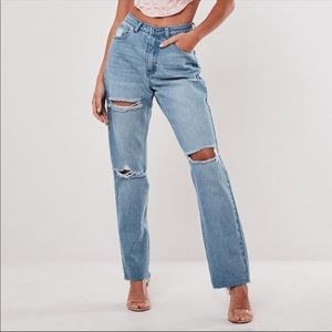 High waisted Missguided jeans / stassie x missguided